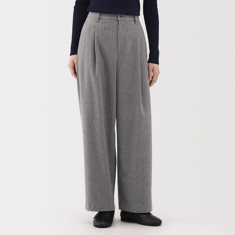 NWT Muji Brushed Wide Trousers - sz L